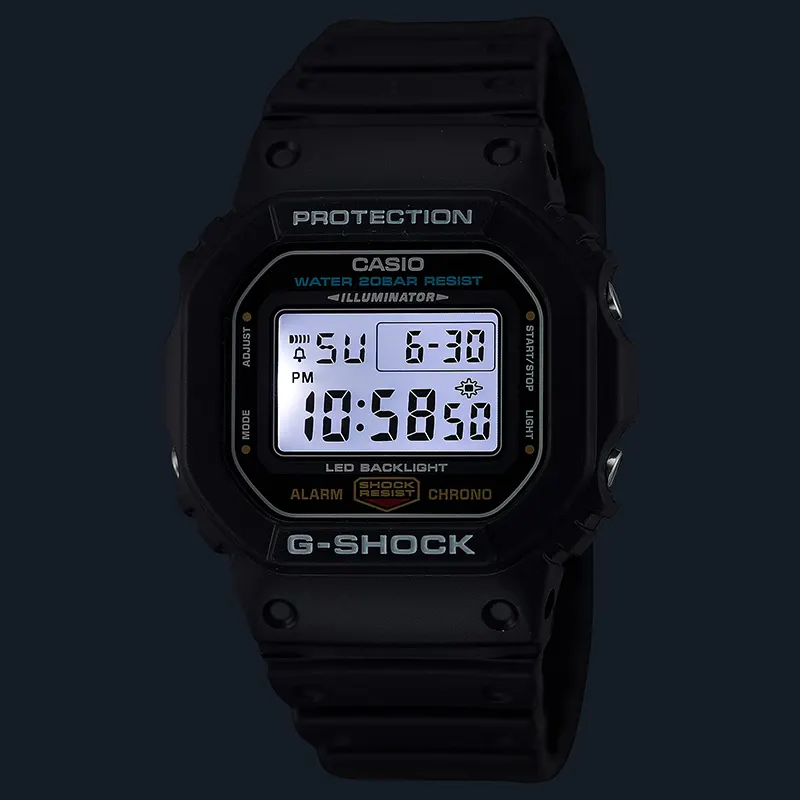 Casio G-Shock Digital Grey Dial Resin Men's Watch- DW-5600UE-1